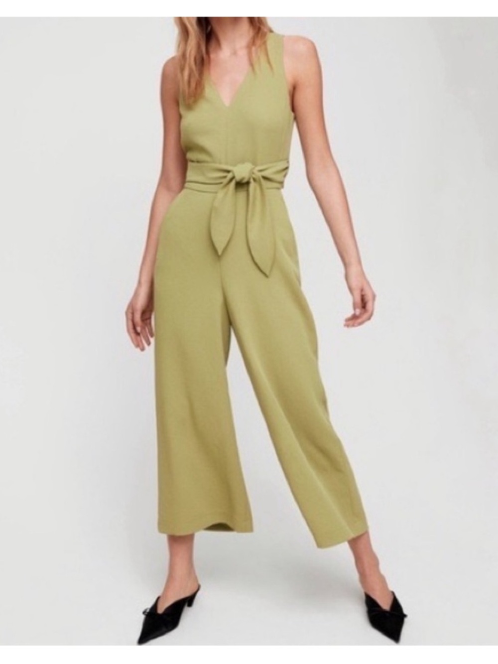 Wilfred Elegant Green Sleeveless Jumpsuit